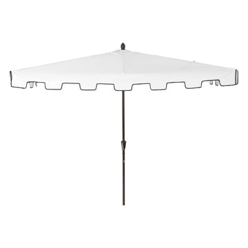 Sidney 9 ft. Classic MidCentury Rectangular Half Market Patio Umbrella